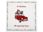 Christmas car red coaster square fra GreenGate - Tinashjem